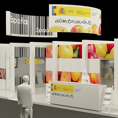 STAND DEL MINISTERIO DE AGRICULTURA, ALIMENTACIÓN Y MEDIO AMBIENTE PARA LA FERIA FRUIT ATTRACTION 2012 | MADRID